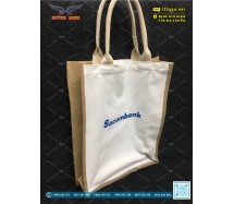 Túi canvas hông phối vải đay - Sacombank